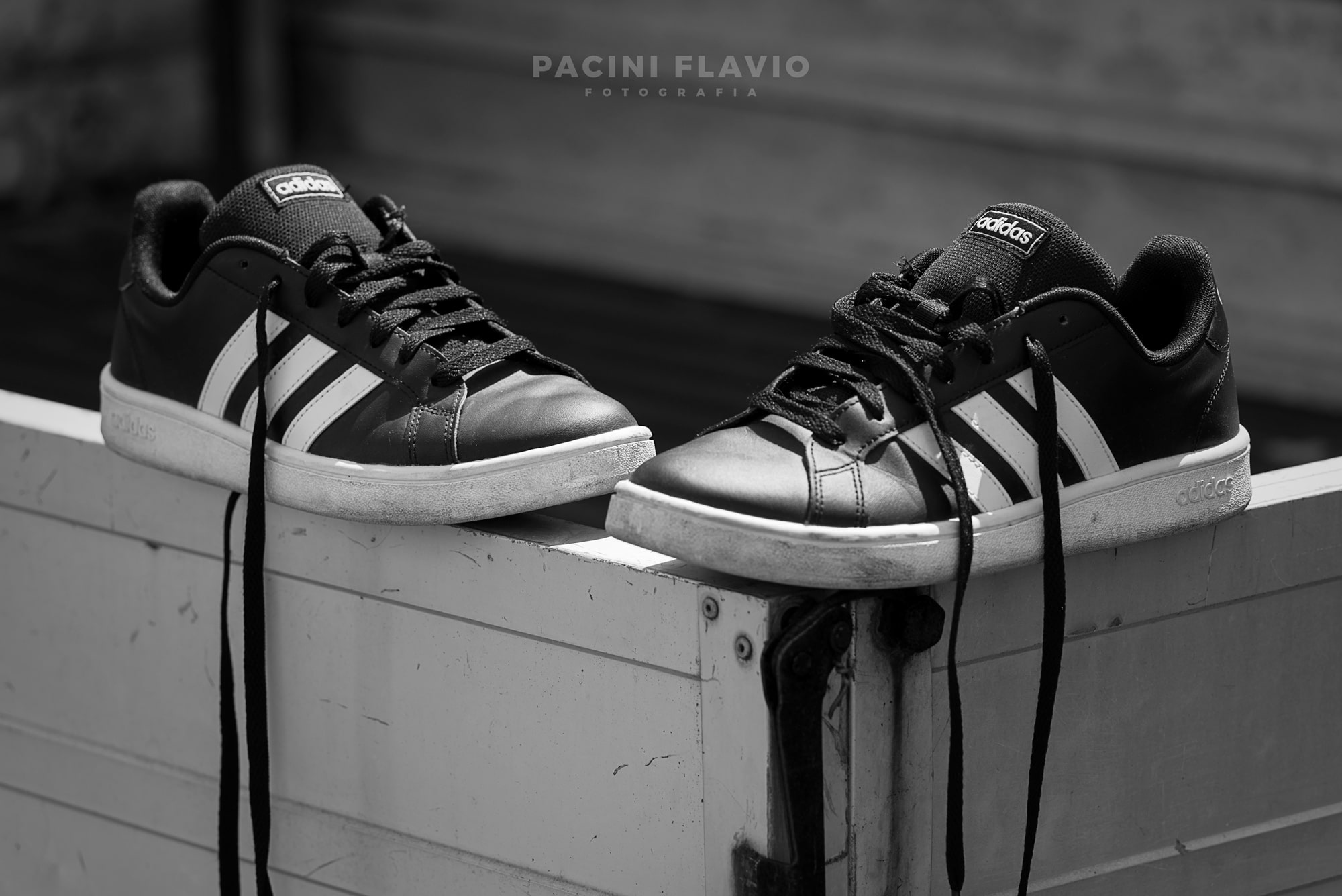 Le Adidas dopo la passeggiata