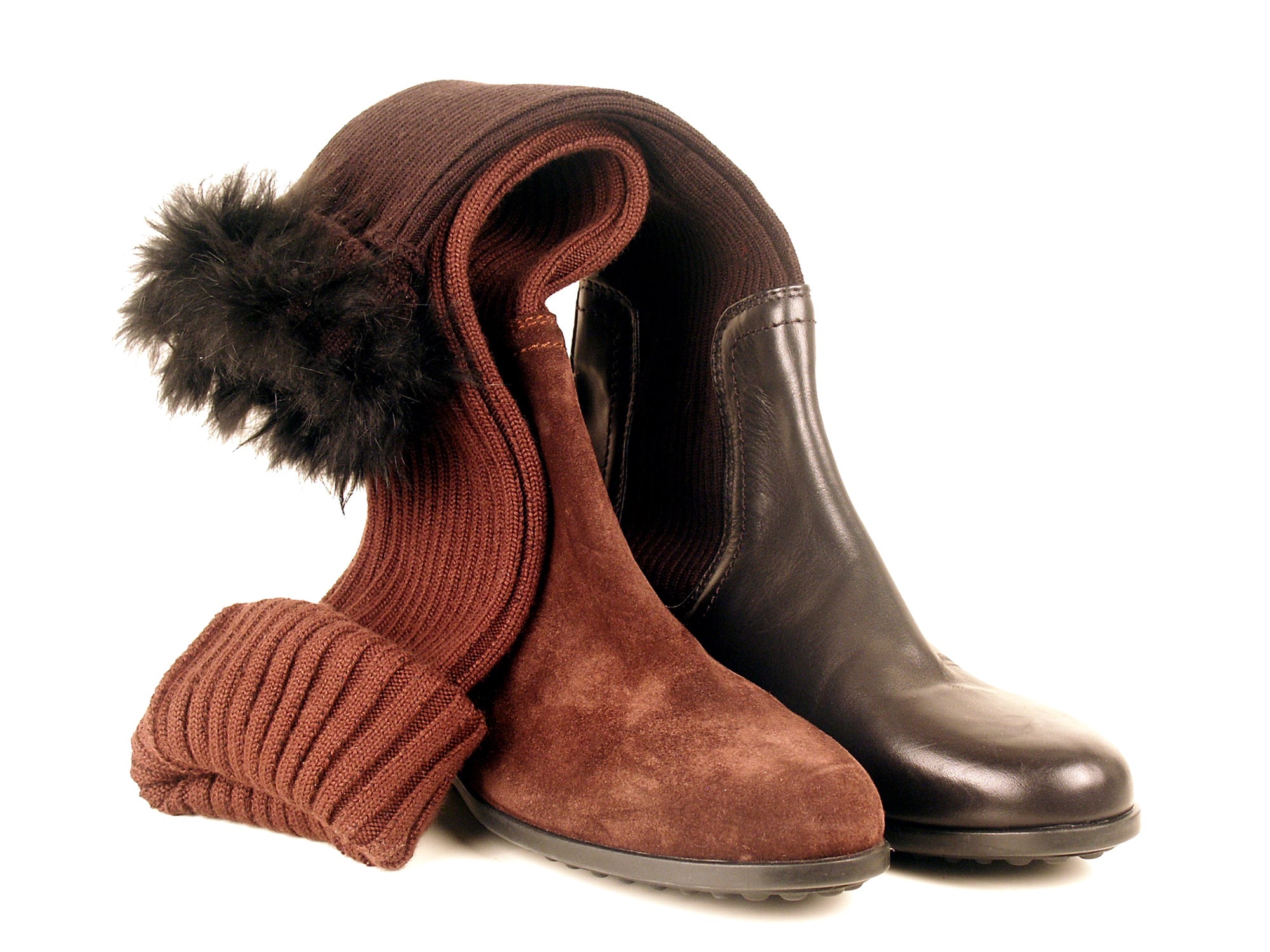 Stivali pelle e lana
